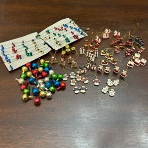 Miniature Christmas Ornament Vintage Lot